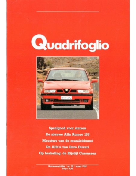 1992 ALFA ROMEO QUADRIFOGLIO MAGAZINE 37 NEDERLANDS
