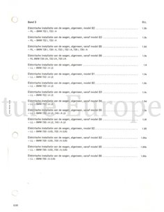1979 7-ER REIHE (E23) ELEKTRIK SCHALTPLAN NIEDERLÄNDISCH 2