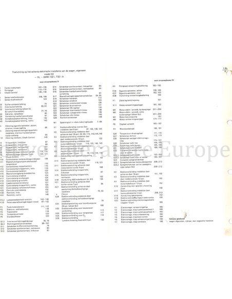 1979 BMW 7-SERIE (E23) ELECTRISCH SCHEMA NEDERLANDS