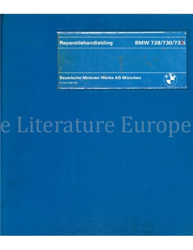 1980 BMW 728 | 730 | 735i (E23) WERKSTATTHANDBUCH NIEDERLÄNDISCH