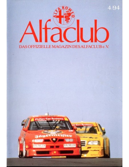 1994 ALFA ROMEO ALFCLUB DUITSLAND MAGAZINE DUITS