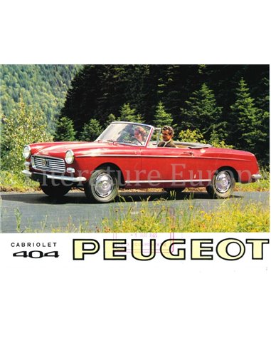1965 PEUGEOT 404 CABRIOLET | COUPE PROSPEKT NIEDERLÄNDISCH