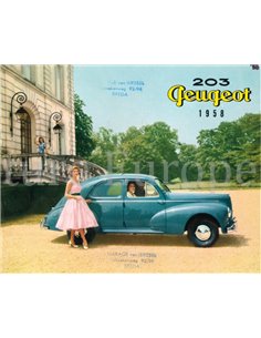 1958 PEUGEOT 203 LIMOUSINE PROSPEKT NIEDERLÄNDISCH