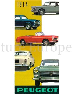 1964 PEUGEOT PROGRAMM PROSPEKT NIEDERLÄNDISCH