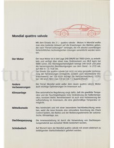 1982 FERRARI RANGE PRESSKIT GERMAN 2