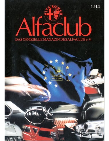 1994 ALFA ROMEO ALFCLUB DUITSLAND MAGAZINE DUITS