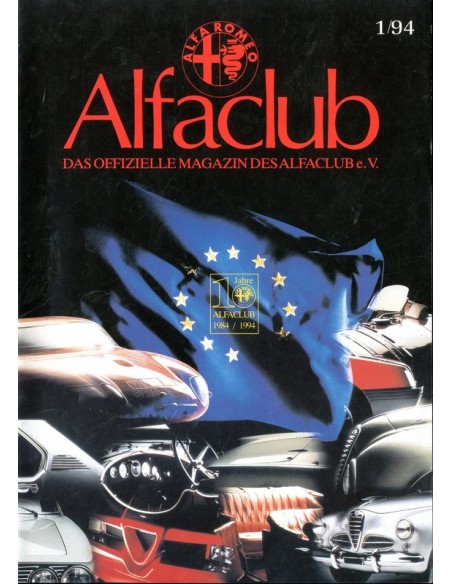 1994 ALFA ROMEO ALFCLUB DUITSLAND MAGAZINE DUITS