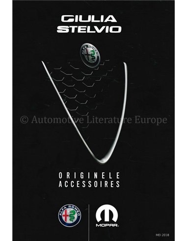 2018 ALFA ROMEO GIULIA | STELVIO ZUBEHÖR PROSPEKT NIEDERLÄNDISCH