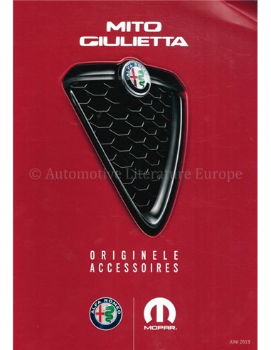 2019 ALFA ROMEO MITO | GIULIETTA ACCESSOIRES BROCHURE NEDERLANDS