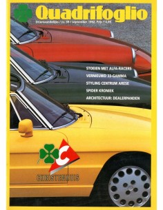 1992 ALFA ROMEO QUADRIFOGLIO MAGAZINE 39 NEDERLANDS