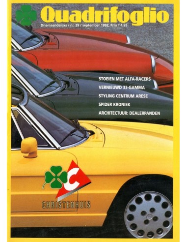 1992 ALFA ROMEO QUADRIFOGLIO MAGAZINE 39 NEDERLANDS