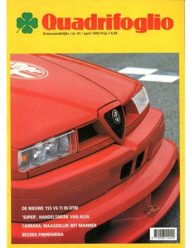 1993 ALFA ROMEO QUADRIFOGLIO MAGAZINE 41 NEDERLANDS