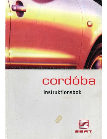 1999 SEAT CÓRDOBA INSTRUCTIEBOEKJE ZWEEDS
