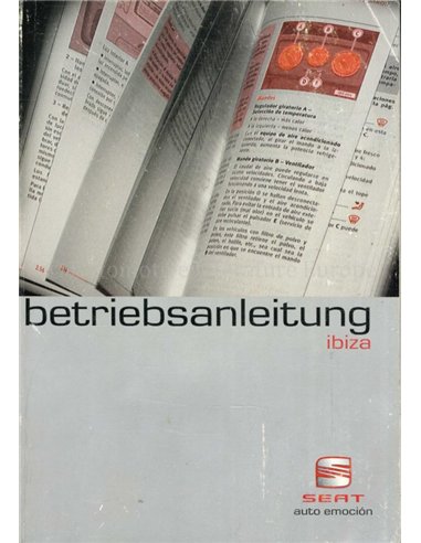 2002 SEAT IBIZA INSTRUCTIEBOEKJE DUITS