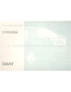 1997 SEAT CÓRDOBA BETRIEBSANLEITUNG DEUTSCH