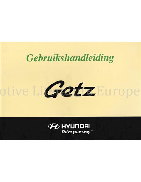 2006 HYUNDAI GETZ OWNERS MANUAL DUTCH