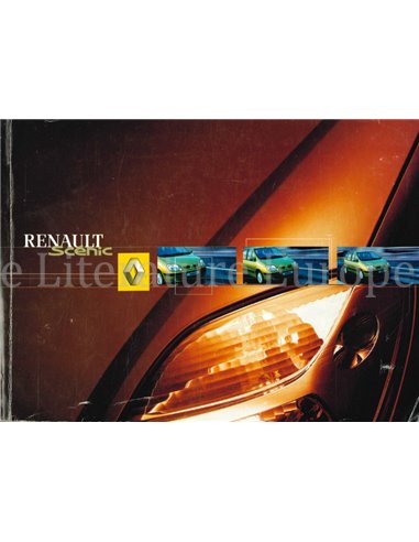 2001 RENAULT SCENIC OWNERS MANUAL DUTCH