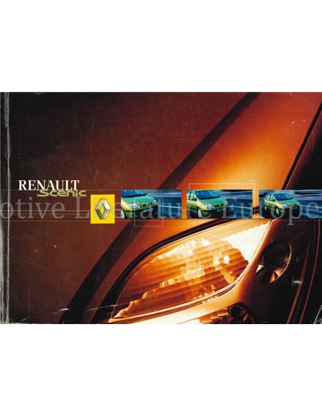 2001 RENAULT SCENIC BETRIEBSANLEITUNG NIEDERLÄNDISCH