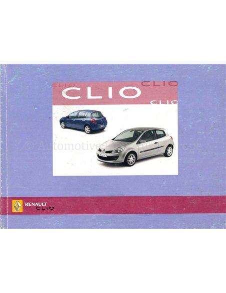 2005 RENAULT CLIO BETRIEBSANLEITUNG NIEDERLÄNDISCH