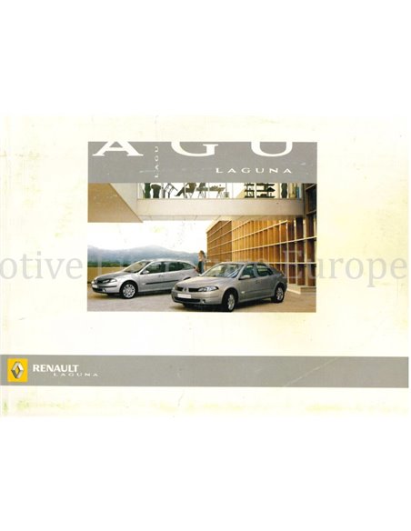 2005 RENAULT LAGUNA INSTRUCTIEBOEKJE NEDERLANDS