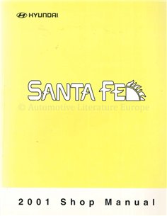 2001 HYUNDAI SANTA FE WERKPLAATSHANDBOEK ENGELS