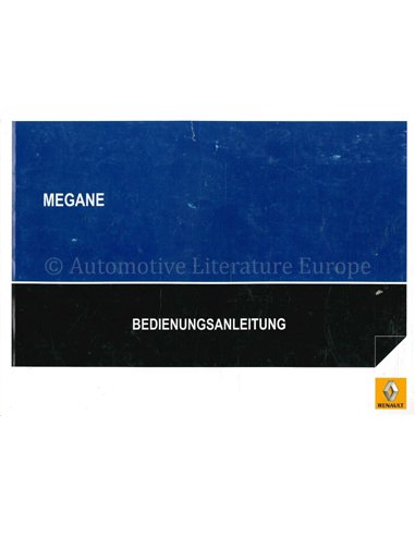 2013 RENAULT MÉGANE INSTRUCTIEBOEKJE DUITS