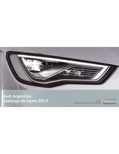 2013 AUDI PROGRAMMA BROCHURE ARGENTINIE