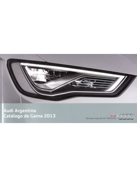 2013 AUDI PROGRAMMA BROCHURE ARGENTINIE