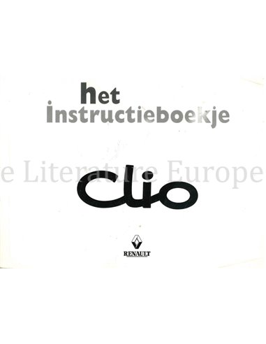 1997 RENAULT CLIO INSTRUCTIEBOEKJE NEDERLANDS