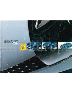 2003 RENAULT CLIO BETRIEBSANLEITUNG NIEDERLÄNDISCH