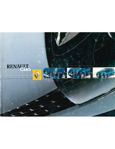 2003 RENAULT CLIO INSTRUCTIEBOEKJE NEDERLANDS