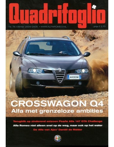 2004/2005 ALFA ROMEO QUADRIFOGLIO MAGAZINE 74 NEDERLANDS