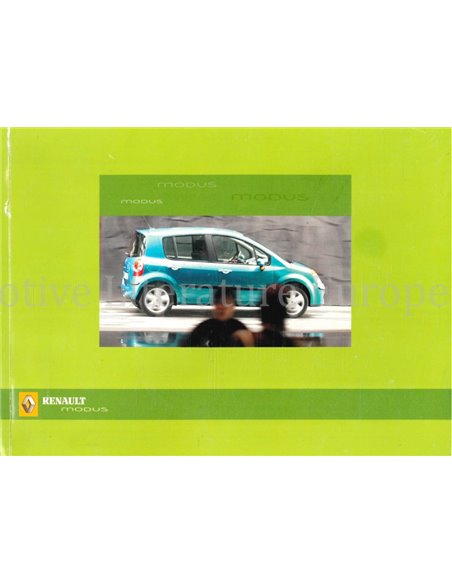 2004 RENAULT MODUS BETRIEBSANLEITUNG NIEDERLÄNDISCH