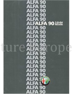 1985 ALFA ROMEO 90 2.0 6V INIEZIONE PROSPEKT ITALIENISCH