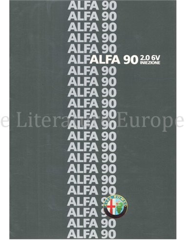 1985 ALFA ROMEO 90 2.0 6V INIEZIONE BROCHURE ITALIAANS