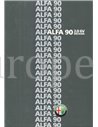 1985 ALFA ROMEO 90 2.0 6V INIEZIONE BROCHURE ITALIAANS