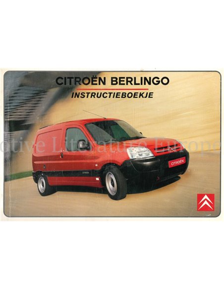 2003 CITROEN BERLINGO INSTRUCTIEBOEKJE NEDERLANDS