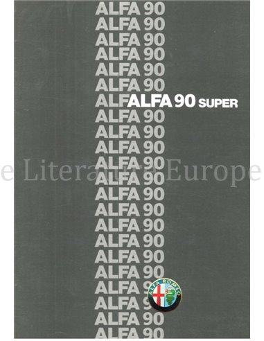 1986 ALFA ROMEO 90 SUPER PROSPEKT ITALIENISCH
