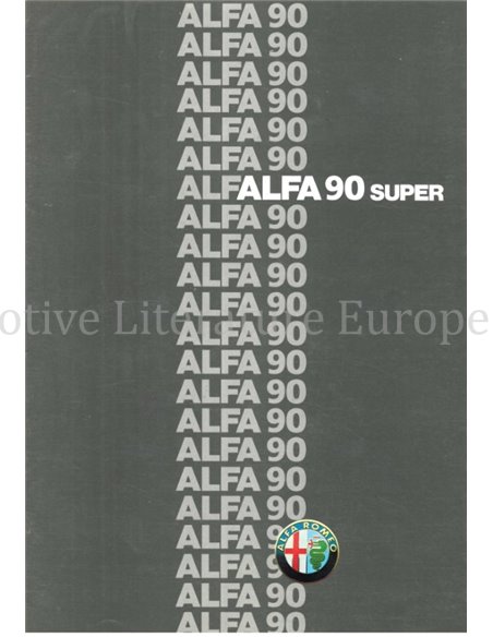 1986 ALFA ROMEO 90 SUPER PROSPEKT ITALIENISCH
