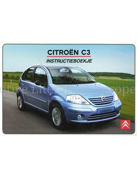 2002 CITROEN C3 OWNERS MANUAL DUTCH