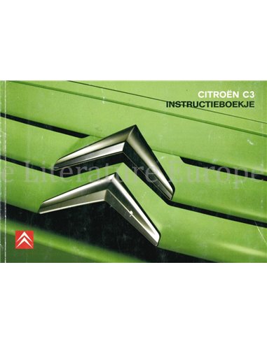 2006 CITROEN C3 INSTRUCTIEBOEKJE NEDERLANDS