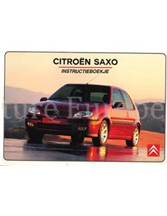 1999 CITROEN SAXO INSTRUCTIEBOEKJE NEDERLANDS