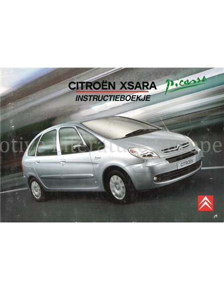 2004 CITROEN XSARA PICASSO INSTRUCTIEBOEKJE NEDERLANDS