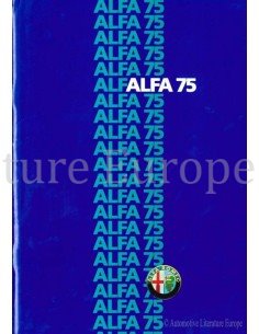 1985 ALFA ROMEO 75 BROCHURE NEDERLANDS