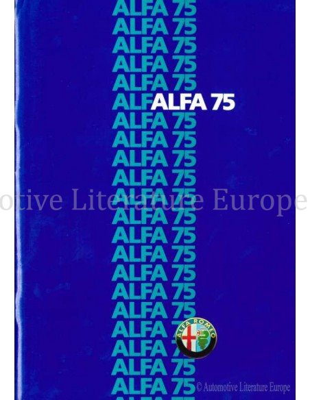 1985 ALFA ROMEO 75 BROCHURE DUTCH