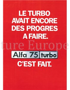 1986 ALFA ROMEO PROGRAMMA BROCHURE FRANS