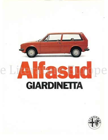 1978 ALFA ROMEO ALFASUD GIARDINETTA BROCHURE NEDERLANDS