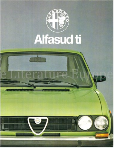 1978 ALFA ROMEO ALFASUD TI BROCHURE NEDERLANDS