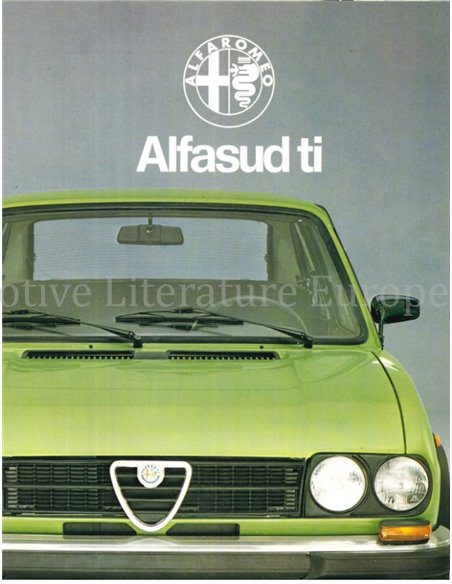 1978 ALFA ROMEO ALFASUD TI BROCHURE NEDERLANDS