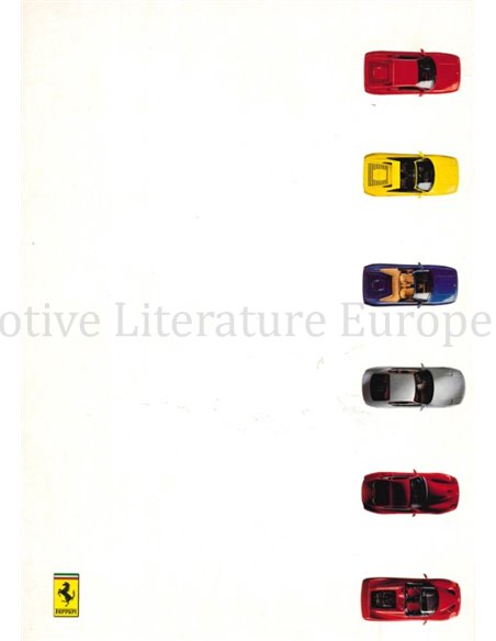 1997 FERRARI PROGRAMMA PERSMAP ENGELS | ITALIAANS 1148/97